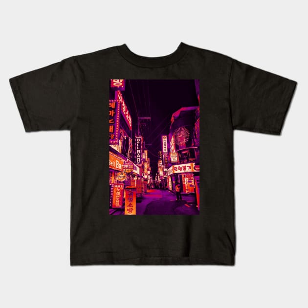 Thermal Nights Kids T-Shirt by Caline Design